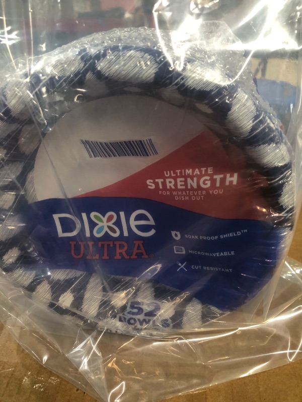 Photo 2 of Dixie Ultra Paper Bowls, 20 Oz, Dinner or Lunch Size Printed Disposable Bowls, , Packaging and Design May Vary,52 Count (Pack of 1)