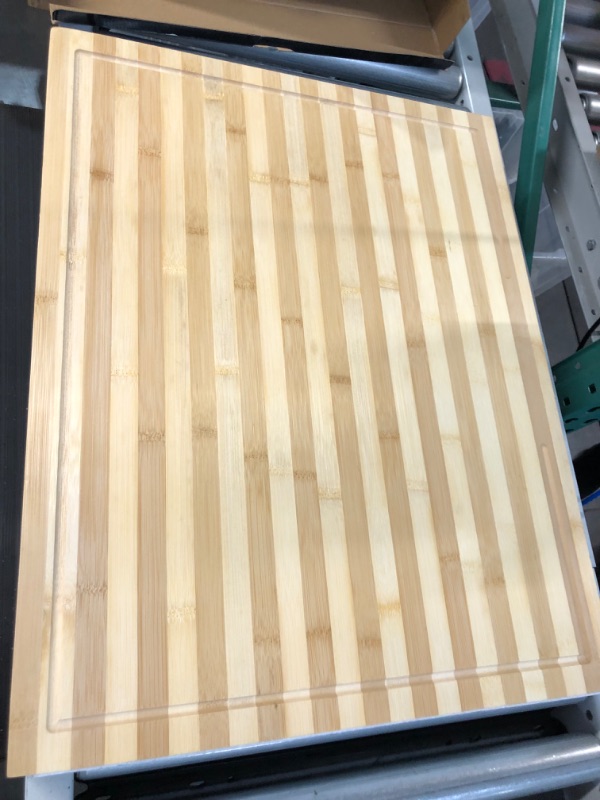 Photo 1 of **USED** Umiboo Bamboo wooden Gas stove top covers and Cutting Board Electric or gas stove cover (LARGE) 