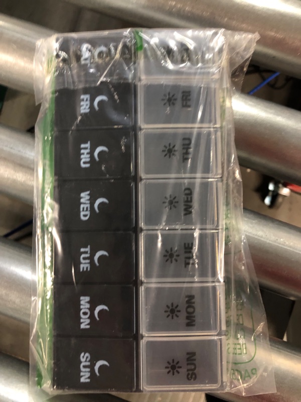 Photo 1 of DANYING Extra Large Pill Organizer 2 Times a Day, XL Weekly Pill Box 2 Per Day, AM PM Pill Case, Day Night Pill Container 7 Day, Vitamin Case Twice a Day