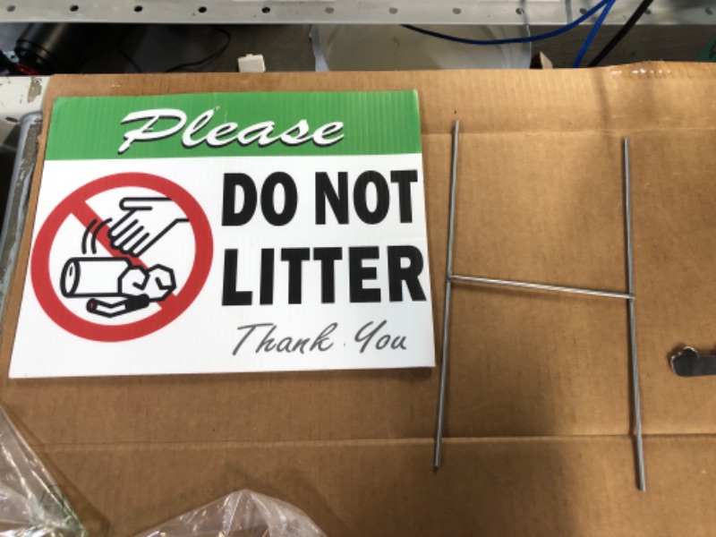 Photo 1 of "Please Do Not Litter Thank You" Sign