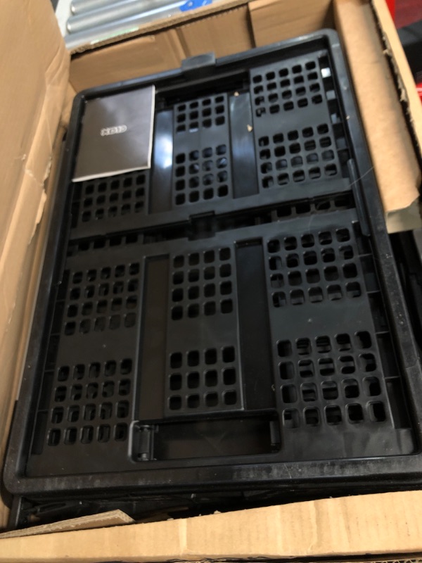 Photo 2 of CLAX® Multi use Functional Collapsible carts | Mobile Folding Trolley | Shopping cart with Storage Crate | Platform Truck (Green) 