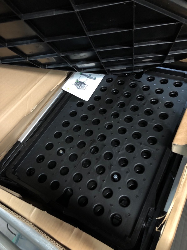 Photo 3 of CLAX® Multi use Functional Collapsible carts | Mobile Folding Trolley | Shopping cart with Storage Crate | Platform Truck (Green) 