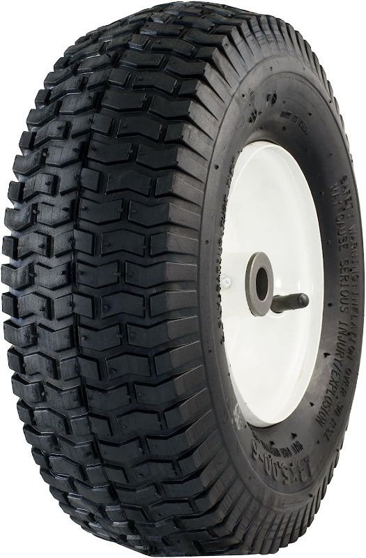 Photo 1 of 13x5.00-6"Flat Free Lawnmower Tire And Wheel,2 Pack