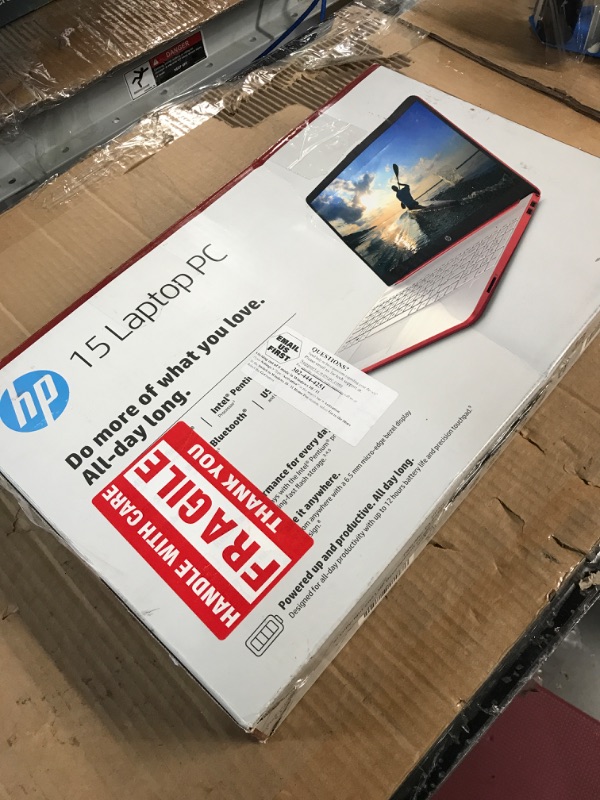 Photo 4 of HP Newest Pavilion Intel Pentium Silver N5000 4GB 128GB SSD Windows 10 Laptop Red