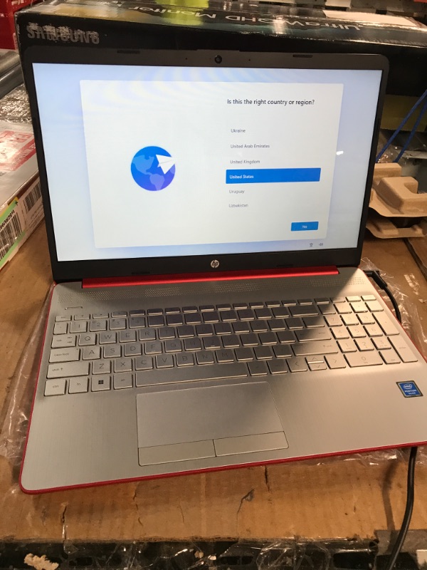 Photo 3 of HP Newest Pavilion Intel Pentium Silver N5000 4GB 128GB SSD Windows 10 Laptop Red