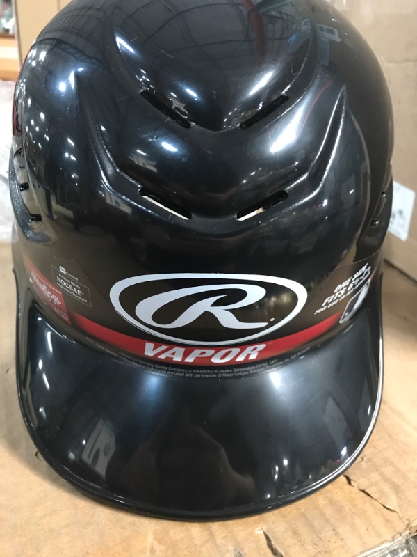 Photo 4 of Rawlings | MACH EXTENSION Batting Helmet with Jaw Guard Included | Right-Hand Batter & Left-Hand Batter Options | Junior & Senior Sizes | Multiple Colors Matte Black Junior Right-Handed Batter