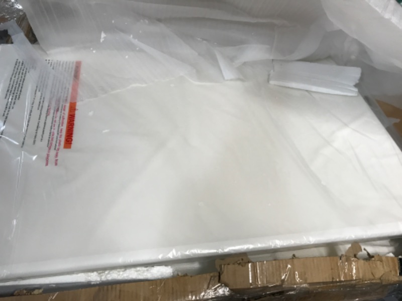 Photo 1 of *SEE NOTES* Dream On Me Violet 4 in 1 Convertible Mini Crib with Dream On Me 3 Portable Crib Mattress, White White Crib + Mattress