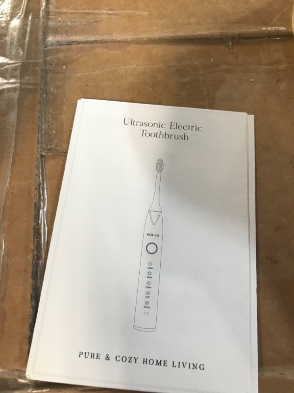 Photo 5 of Ennva Ultrasonic Electric Toothbrush 10X Effective EV-04, 40,000 Vibrations per minute,5 Brushing Modes, 2 minute timer and wireless charging