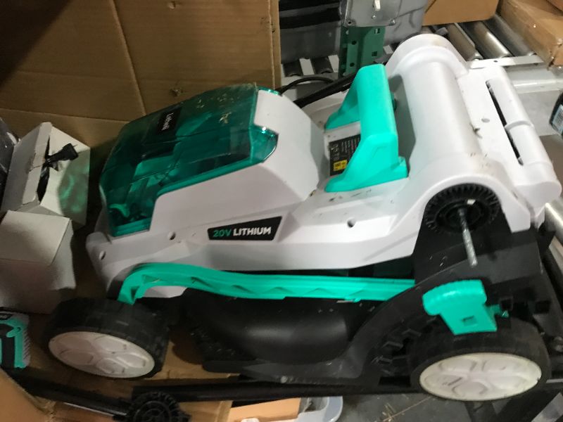 Photo 4 of *FOR PARTS ONLY* Litheli Cordless Lawn Mower 13 Inch, 5 Heights, 20V Electric Lawn Mowers for Garden, Yard and Farm