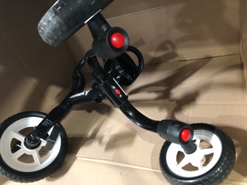 Photo 3 of *STOCK PHOTO FOR REFERENCE* 3 in 1 Toddler Tricycles for 2-4 Years Old Boys and Girls with Detachable Pedal and Bell (Black)