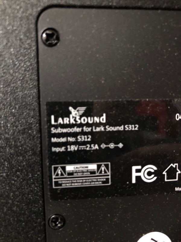 Photo 4 of LARKSOUND Soundbar with Subwoofer, 2.1 Sound Bar, Black