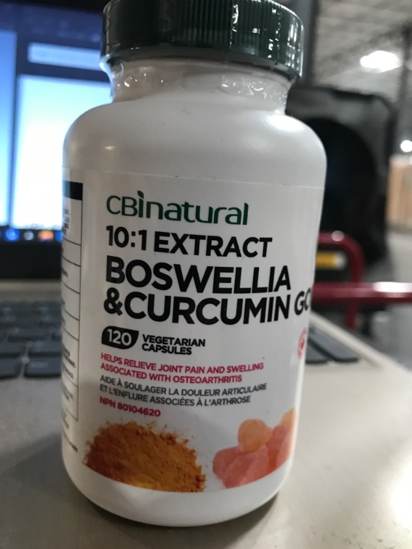 Photo 1 of 10:1 BOSWELLIA & CURCUMIN GOLD 120 CAPSULES 