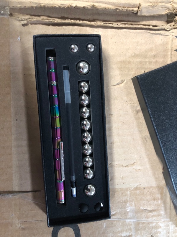 Photo 2 of BACORFEA Magnetic Pen, Decompression Fidget Pen, Novel Cool Pen Ballpoint Pen, for Kids or Teen Boys Gift (A)