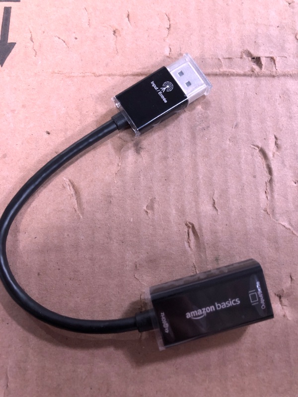 Photo 2 of Amazon Basics DisplayPort to HDMI Adapter (4k@60Hz) 4K/60Hz DisplayPort