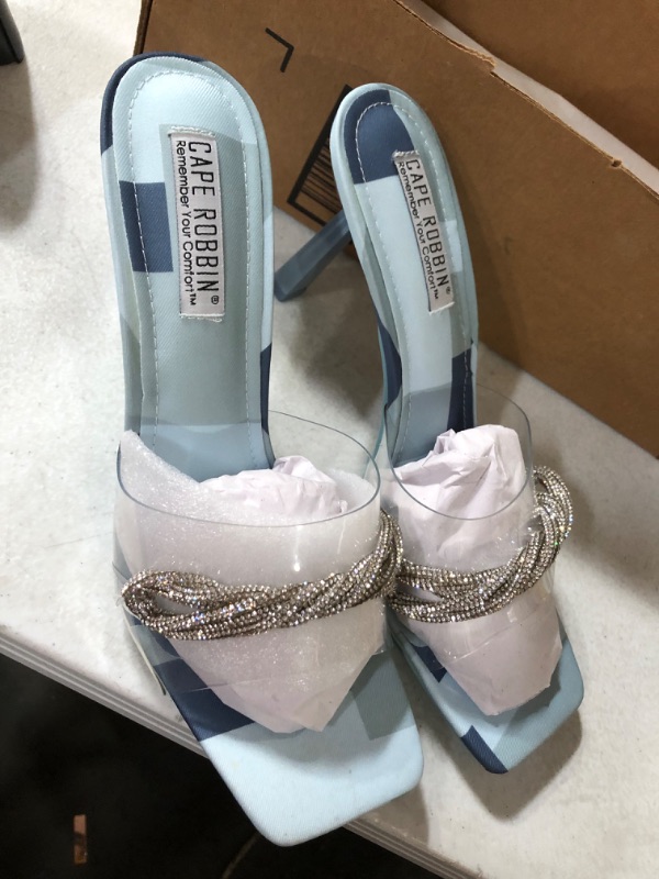 Photo 1 of CAPE ROBBIN LIGHT BLUE HIGH HEELS