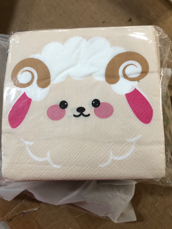 Photo 1 of 100 PIECES DISPOSABLE NAPKINS LAMB