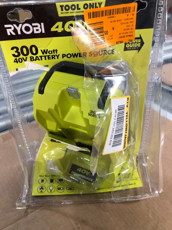 Photo 2 of RYOBI RYi300BG 300-Watt Powered Inverter for 40-Volt Battery