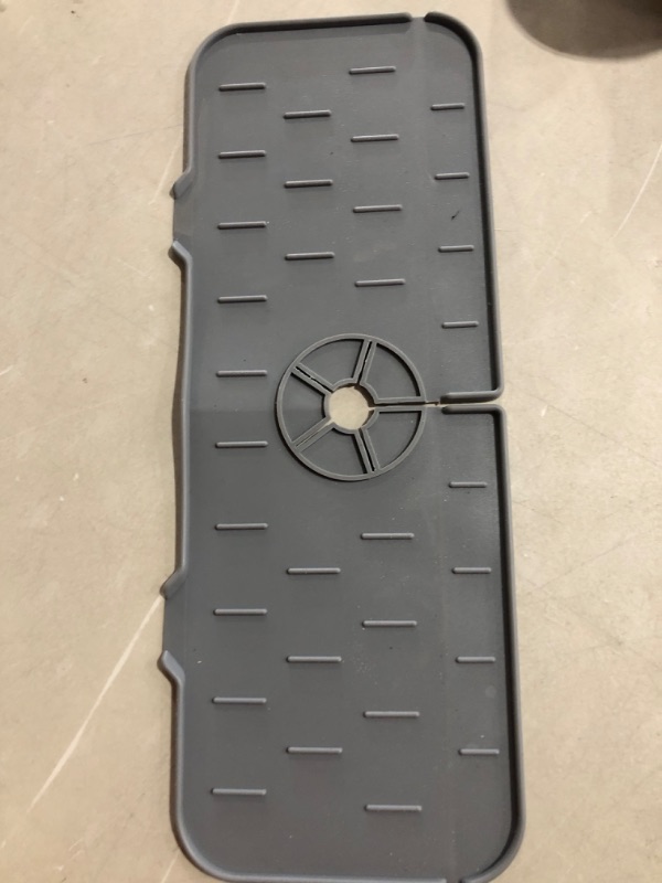 Photo 1 of  Faucet Sink Splash Guard - FitsThe Faucet Tube within 2.5 inch Grey
