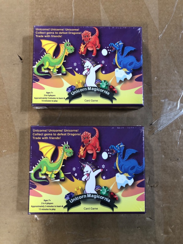 Photo 2 of (Pack of 2) Unicorn Magicornia - Unicorn Card Game for Kids