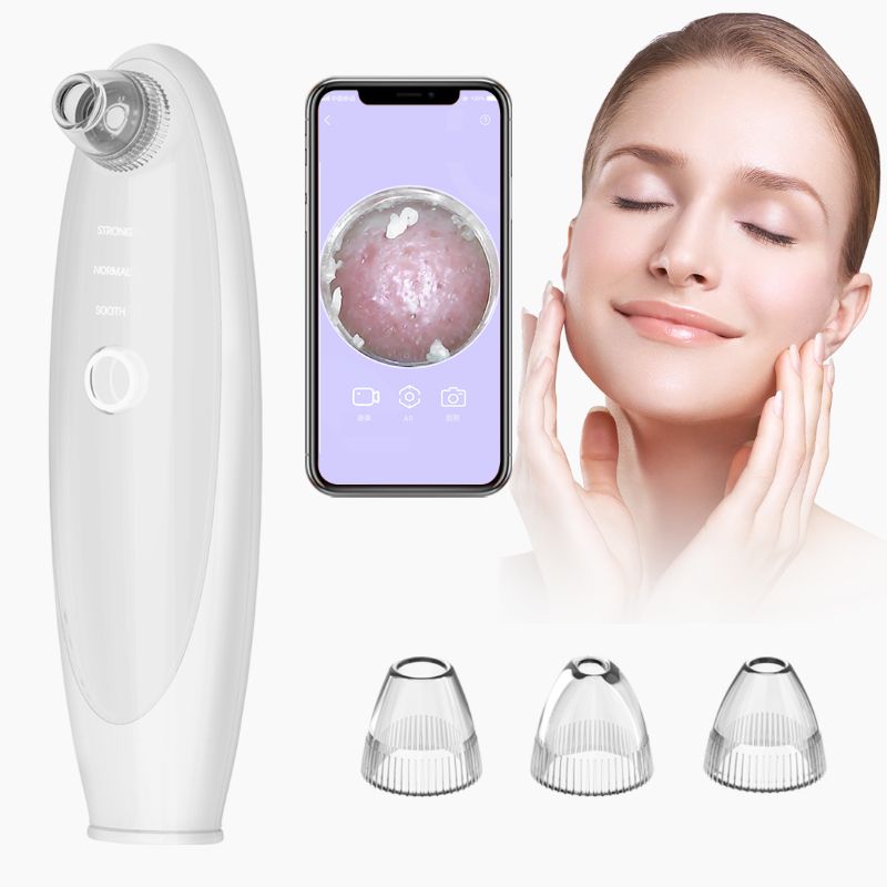 Photo 1 of Pore Vacuum Blackhead remover with camera,LeveTop visible facial pimple extractor wifi wireless connect 