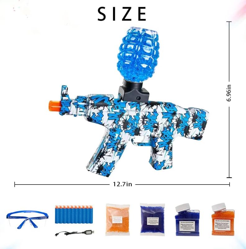 Photo 1 of Electric Gel Ball Blaster, QUSLITREL Eco-Friendly Gel Water Bead Blaster Gun Toy for Kid Child,