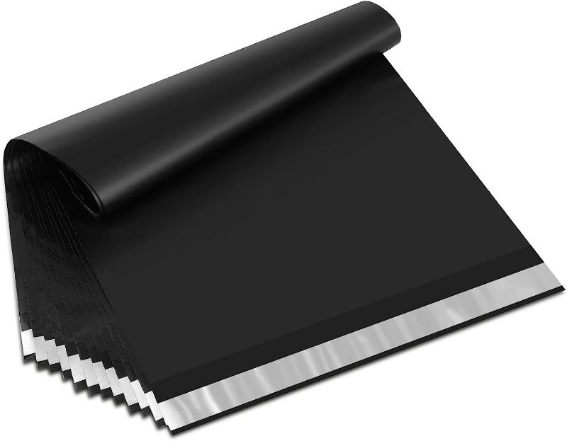 Photo 1 of GPI - 6 x 9, 2.5 Mil Thick, Bulk Pack Of 200 - BLACK POLY MAILER ENVELOPES