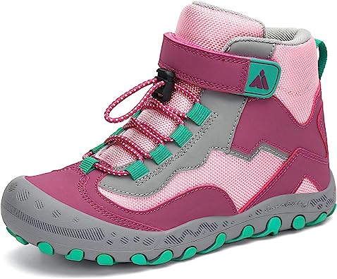 Photo 1 of Mishansha Outdoor Ankle Hiking Boots Boys Girls Trekking Walking Shoes with Hook and Loop, Size 32