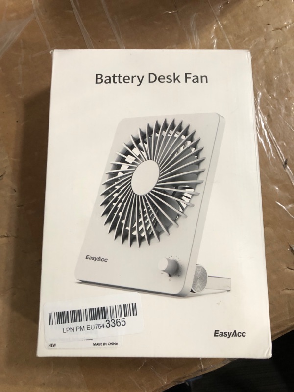 Photo 1 of Battery Operated Desk Fan