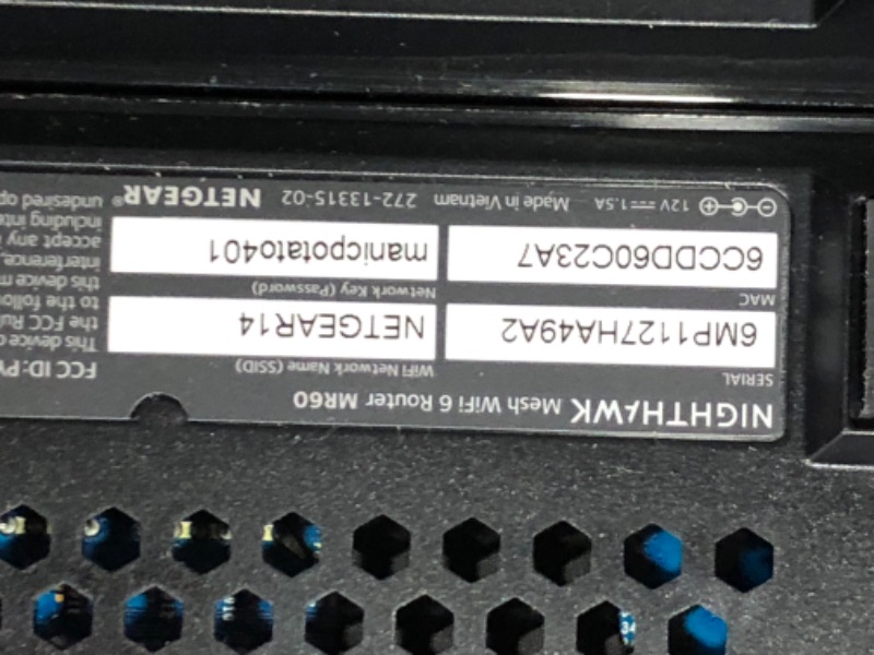 Photo 3 of **MISSING POWERCORDS**
NETGEAR Nighthawk Advanced Whole Home Mesh WiFi 6 System (MK63S)