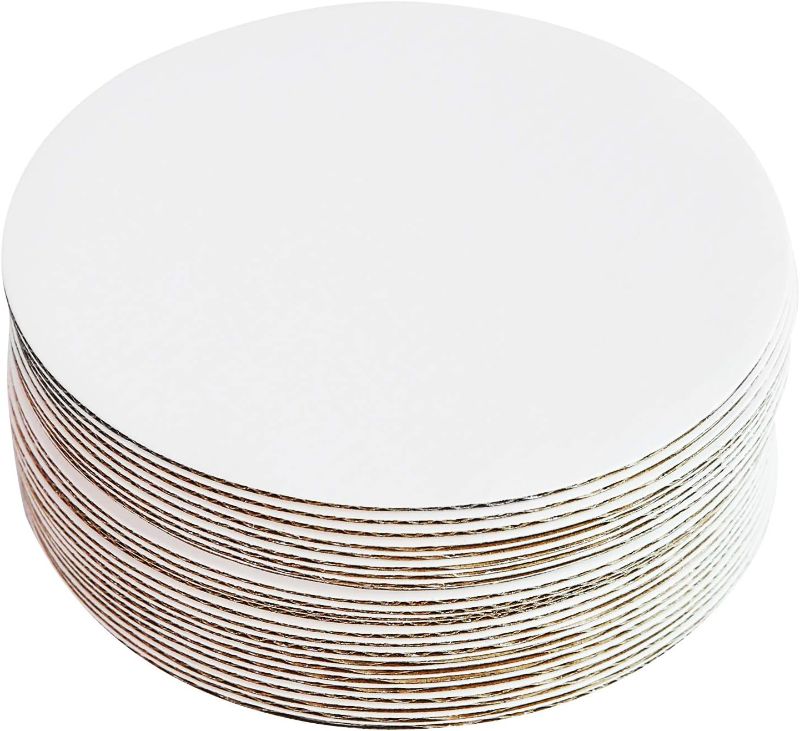 Photo 1 of  6" White Cakeboard Round,Disposable 