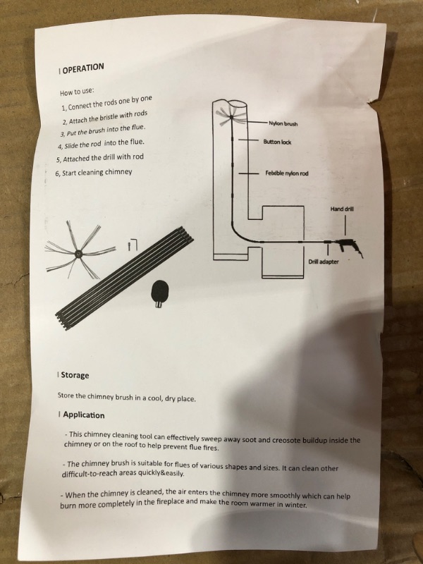 Photo 2 of *PARTS* Bluesea 30 Feet Chimney Sweep Kit, Chimney Cleaning Kit, Extends Up to 30 Feet