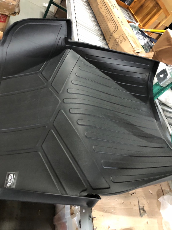 Photo 2 of SMARTLINER All Weather Custom Fit Cargo Liner Trunk Mat Black Compatible with 2021-2023 Hyundai Santa Fe