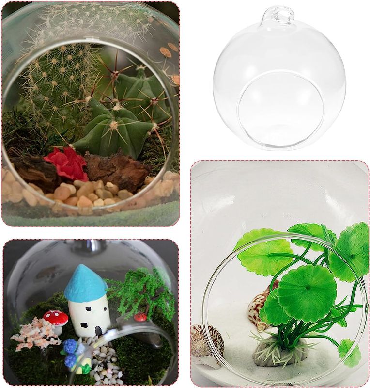 Photo 1 of (10x) Hanging Glass Terrarium Air Planter Terrarium Vase Hanging Tea Light Candle Holders