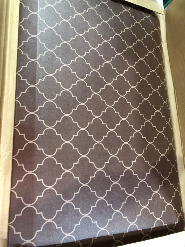 Photo 2 of [notes!] NewLife by GelPro Designer Comfort Anti-Fatigue Kitchen Floor Mat 20x32 Lattice Java, Brown