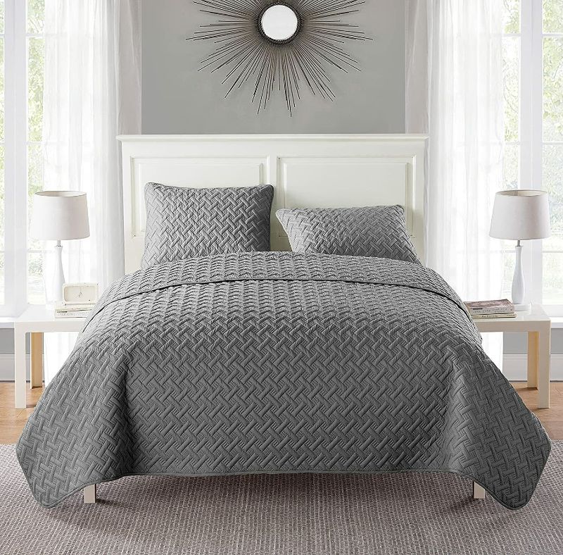 Photo 1 of *****STOCK PHOTO FOR REF ONLY LGSS FULL SIZE QUILT DARK GRAY 