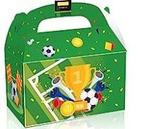 Photo 1 of 12 Pack Soccer Treat Boxes Soccer Themed Party Favor Treat Box Soccer Good