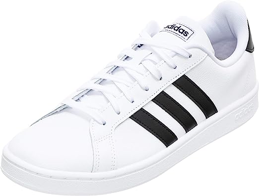 Photo 1 of *MISSING ONE SHOE LACE* adidas Men's Grand Court Sneaker, Size 10, White/Black/White