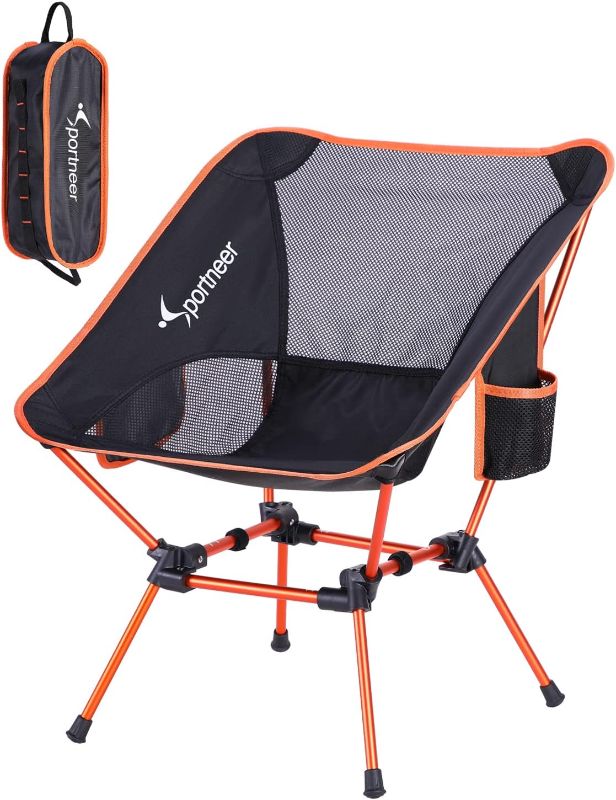 Photo 1 of *USED* Sportneer Lightweight Portable Folding Camping Chair Compact Beach Camp Chairs for Adults Foldable Backpacking Chair Outdoor Collapsible Chair for Camping Hiking Lawn Picnic Outside Travel