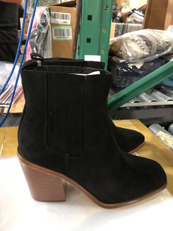 Photo 1 of Women's Black Ankle Boots, Size 7