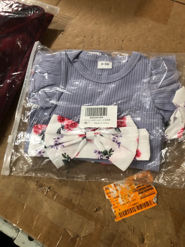 Photo 2 of Clothes Bundle: 3 shirts and 2 pairs of shoes 0-3 month jumper 