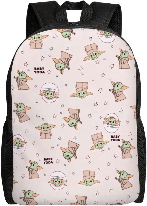 Photo 1 of **STOCK IMAGE FOR SAMPLE**
Caupzok YODA All Over Print Large Capacity Backpack 16 inch Classic Bag