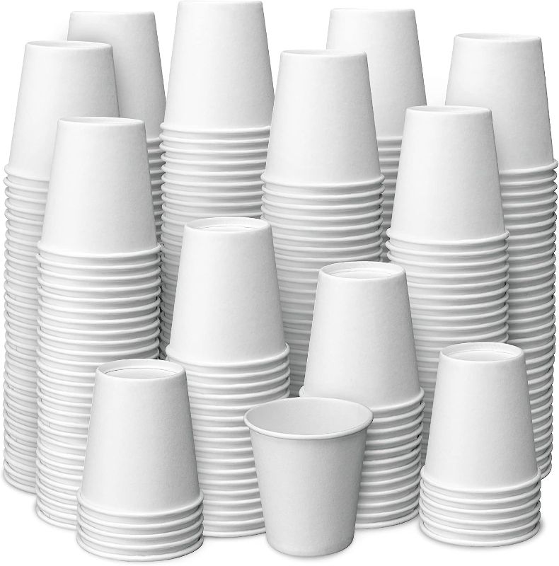 Photo 1 of [300 Pack] 3 oz Disposable Paper Cups, Small Bathroom Cups, Mouthwash Cups, Mini Colorful Espresso Cups 3 OZ, Paper Cups for Party, Picnic, BBQ, Travel, Home and Event Animal 3 oz