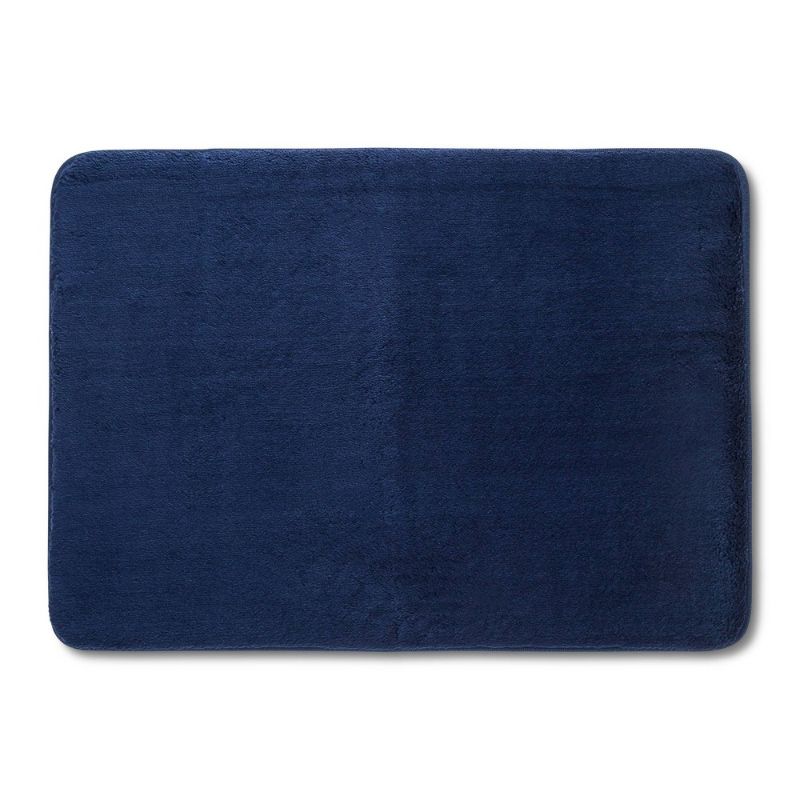 Photo 1 of 17"x24" Velveteen Memory Foam Bath Rug - Room Essentials™
