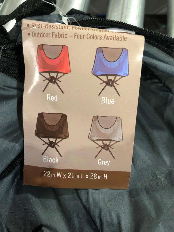 Photo 2 of ****STOCK IMAGE FOR REFERENCE- BLACK NOT BLUE*****
CENTERLOK Camping Chairs BLACK