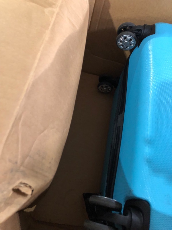 Photo 2 of **SEE NOTES**
Rockland Melbourne Hardside Expandable Spinner Wheel Luggage, Turquoise, 2-Piece Set (20/28)
