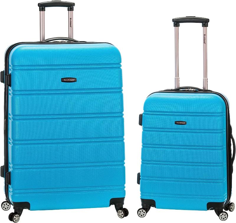 Photo 1 of **SEE NOTES**
Rockland Melbourne Hardside Expandable Spinner Wheel Luggage, Turquoise, 2-Piece Set (20/28)
