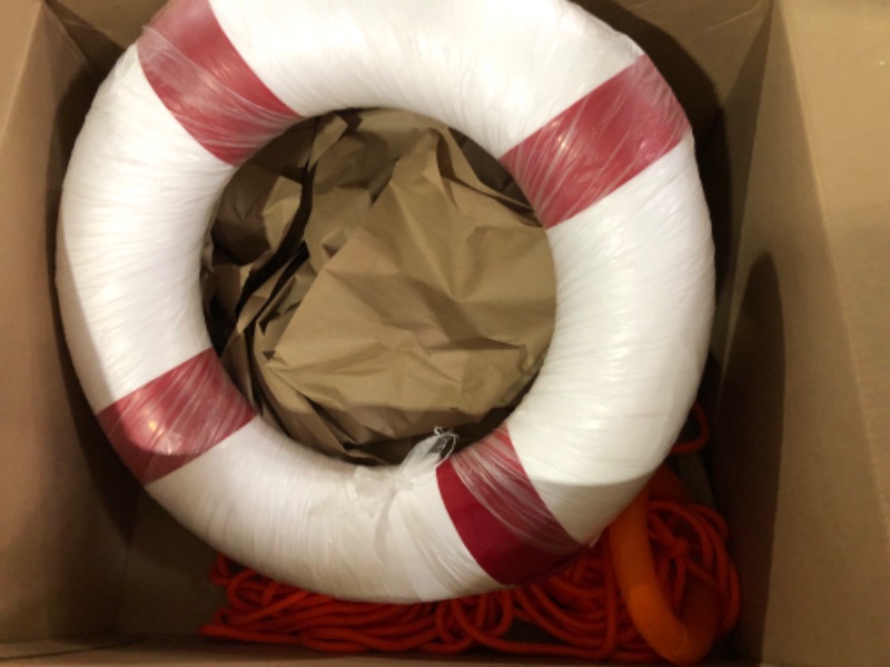 Photo 2 of 20 inch/50cm Small Diameter Swim Foam Ring Buoy Swimming Pool Safety Life Preserver 