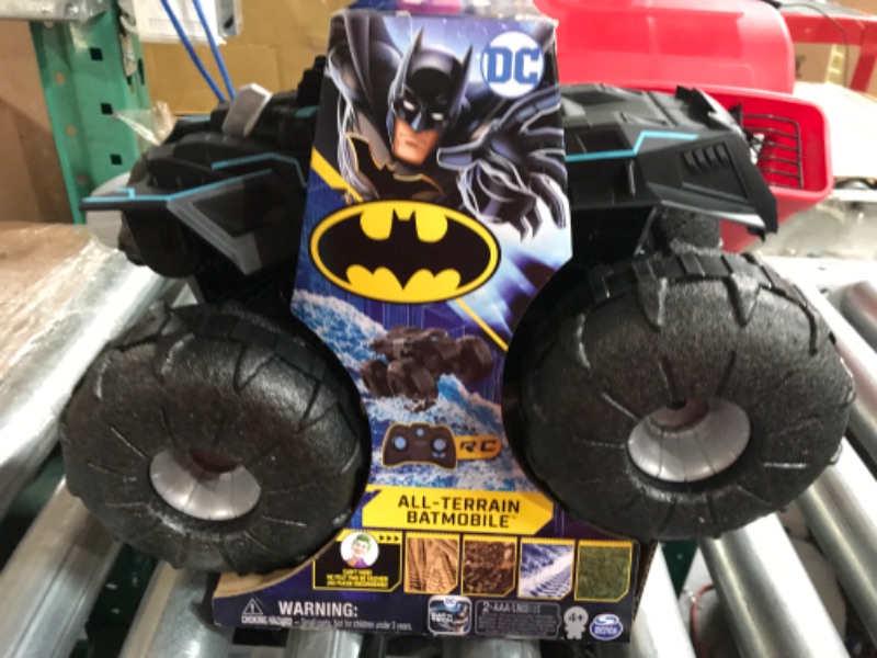 Photo 3 of DC Comics Batman, All-Terrain Batmobile Remote Control Vehicle, Water-Resistant Batman Toys for Boys Aged 4 and Up All Terrain Batmobile