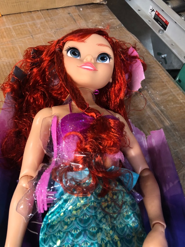 Photo 2 of Disney Princess Ariel Doll My Size 32" Tall Playdate Ariel Doll with Long Flowing Hair 