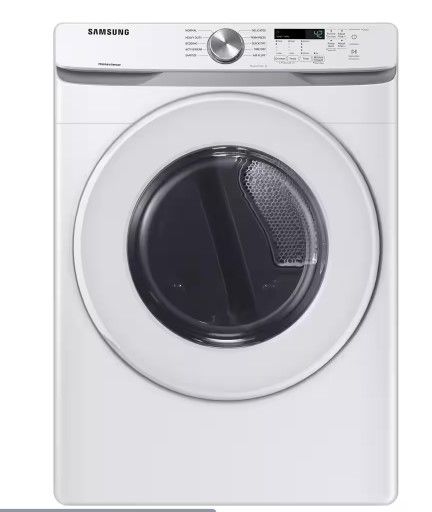 Photo 1 of Samsung - 7.5 Cu. Ft. Stackable Gas Dryer with Sensor Dry - White